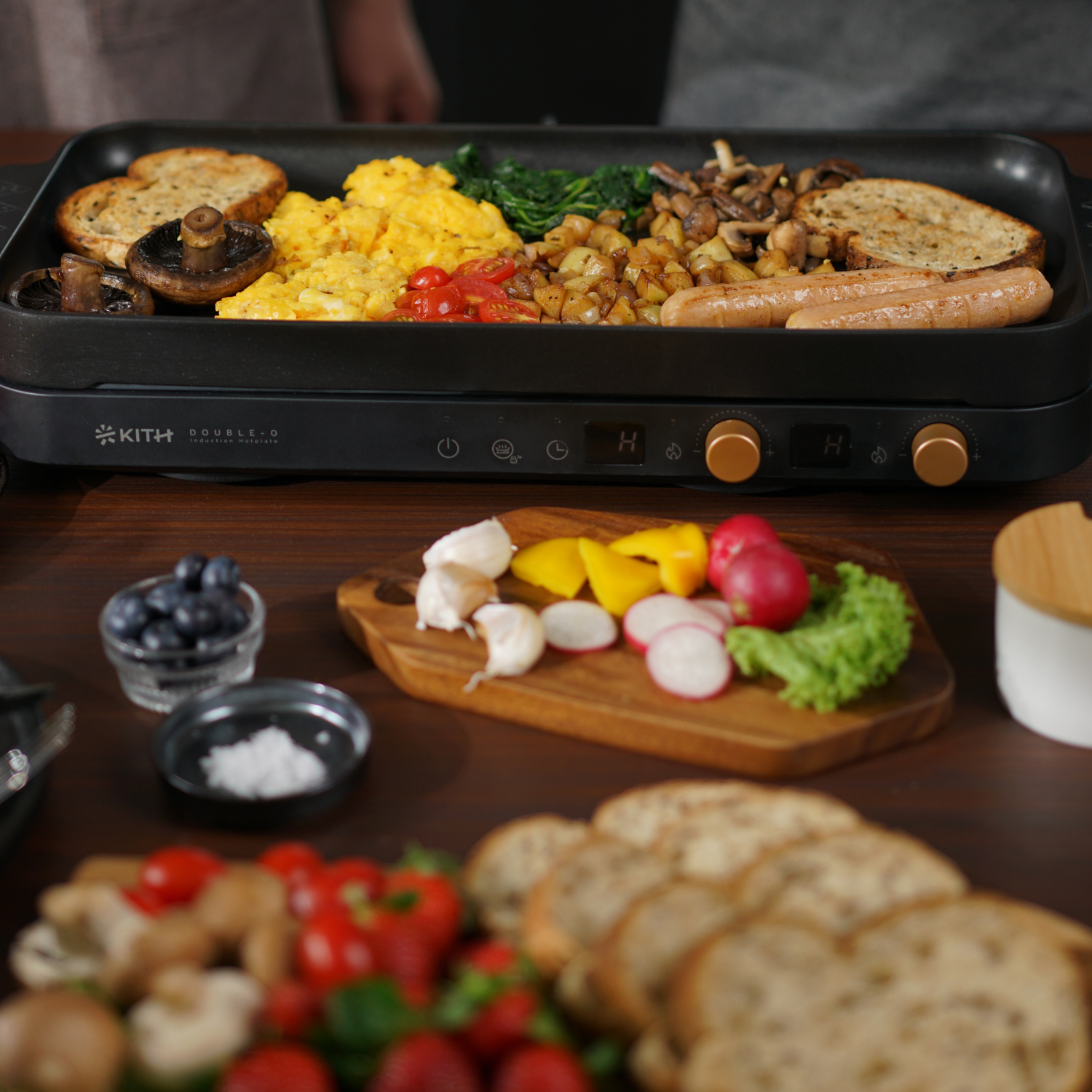 Double-O Tabletop Dual-Zone Induction Hotplate | PIH-2800-BK