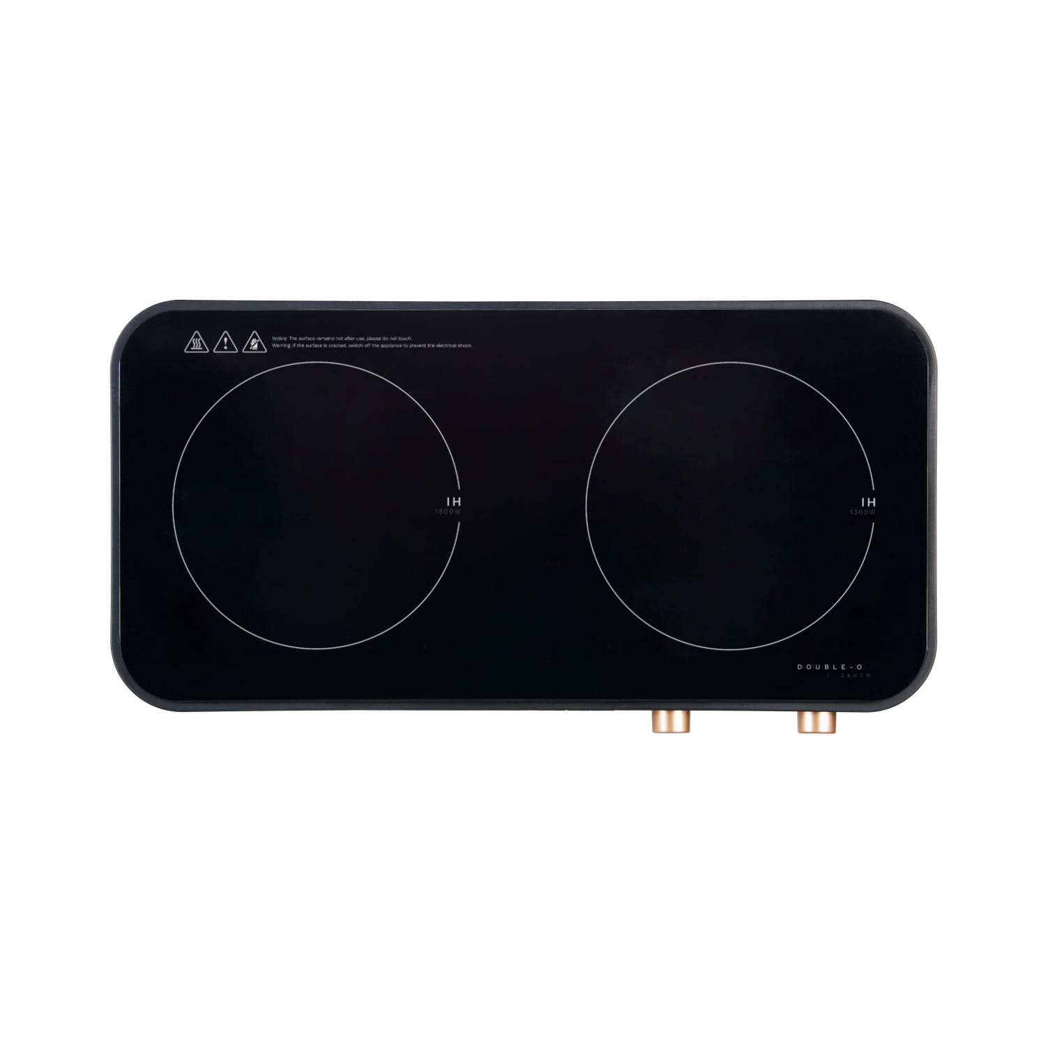 Double-O Tabletop Dual-Zone Induction Hotplate | PIH-2800-BK