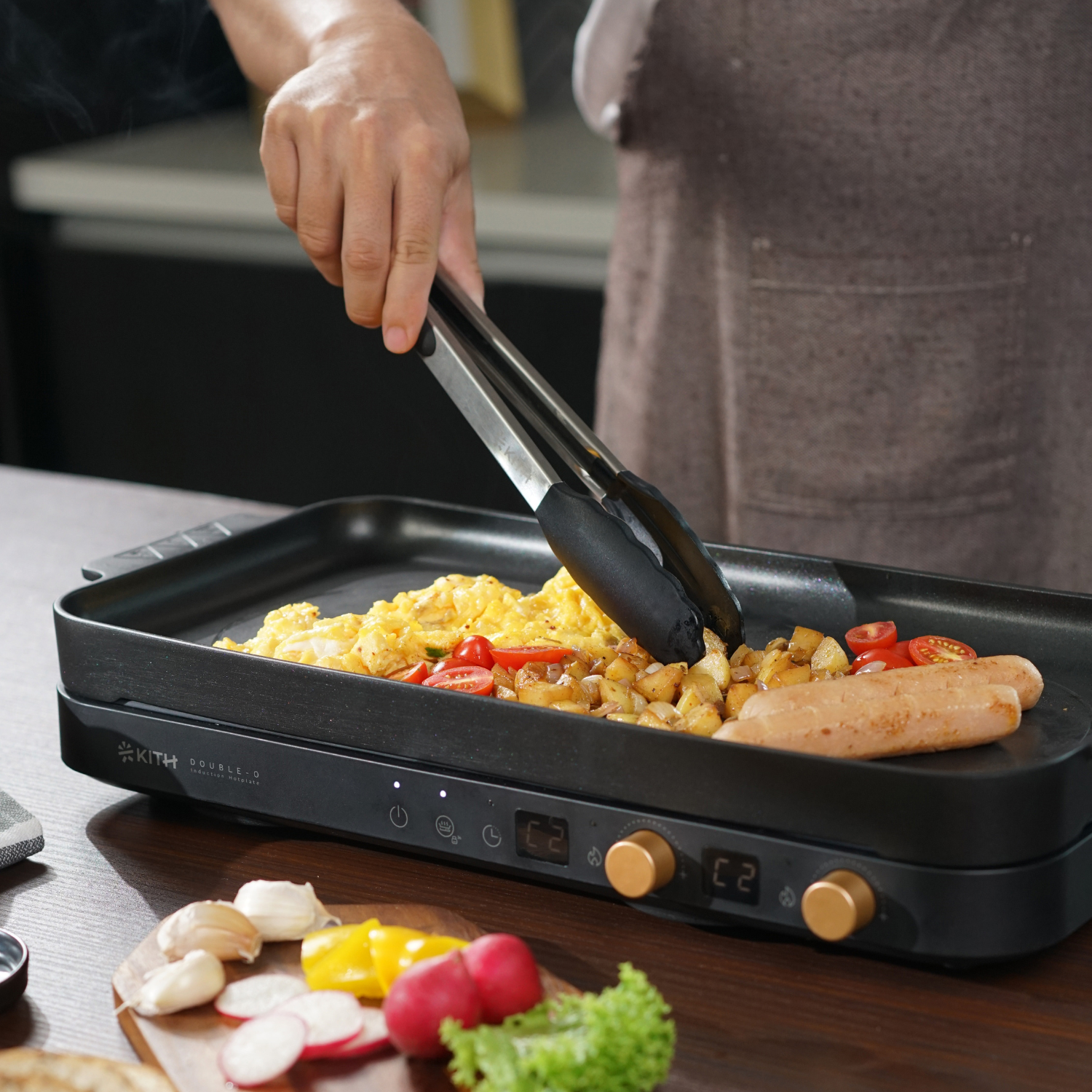 Double-O Tabletop Dual-Zone Induction Hotplate | PIH-2800-BK