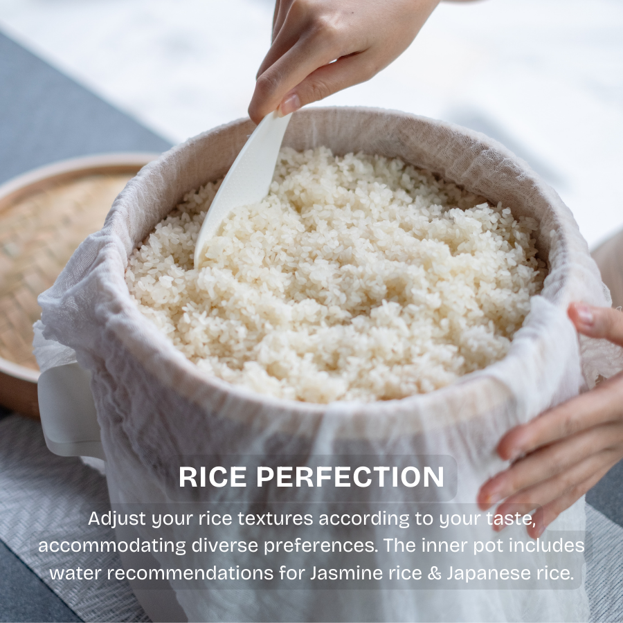 KYŌ Electric Cooker with Bamboo Steamer | MEC-3L-OW