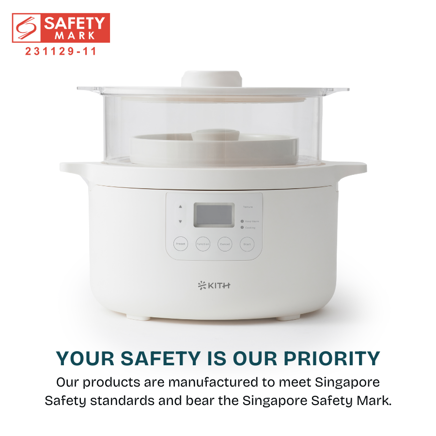 KYŌ Electric Cooker with Bamboo Steamer | MEC-3L-OW