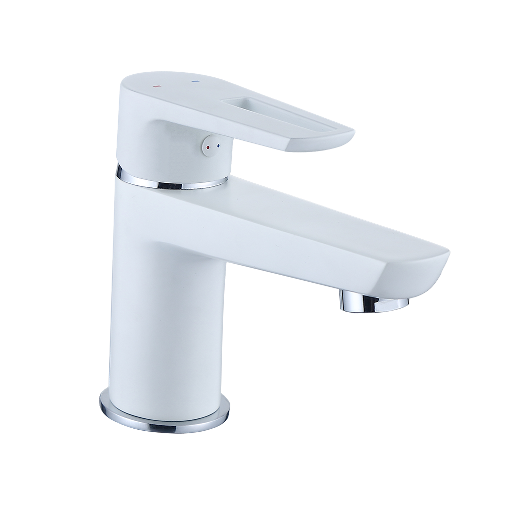 Basin Mixer White/Matte Black | STYLO 9121 WH/BK