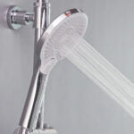 Deckos Round Rainshower Column With Mixer Shelf