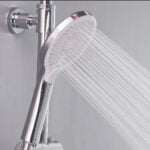 Deckos Round Rainshower Column With Mixer Shelf