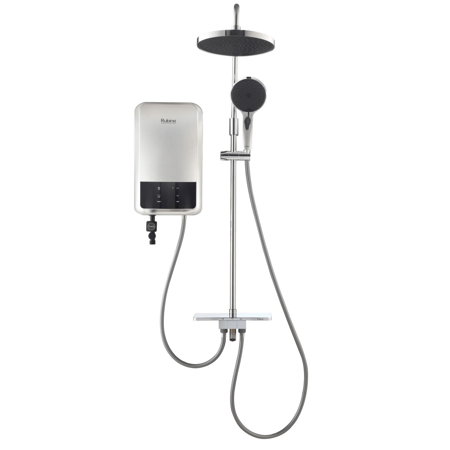 ET-123 Instant Water Heater with Rainshower Shower Set | ET-123-MS, ET-123-MB, ET-123-GM