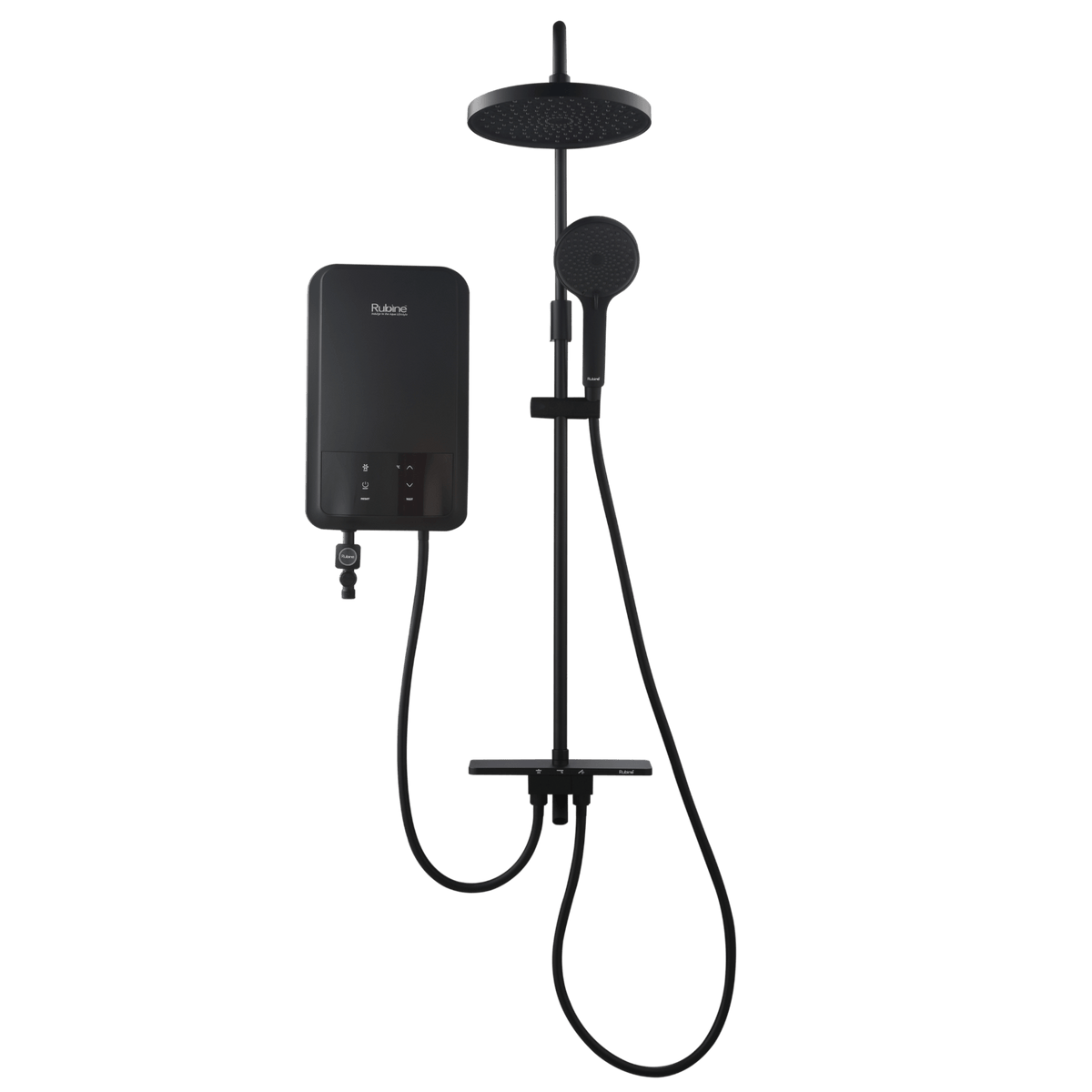 ET-123 Instant Water Heater with Rainshower Shower Set | ET-123-MS, ET-123-MB, ET-123-GM