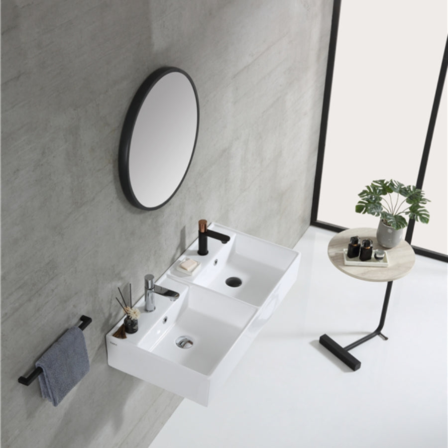Wall-Hung / Countertop Ceramic Basin | VENTO D82M