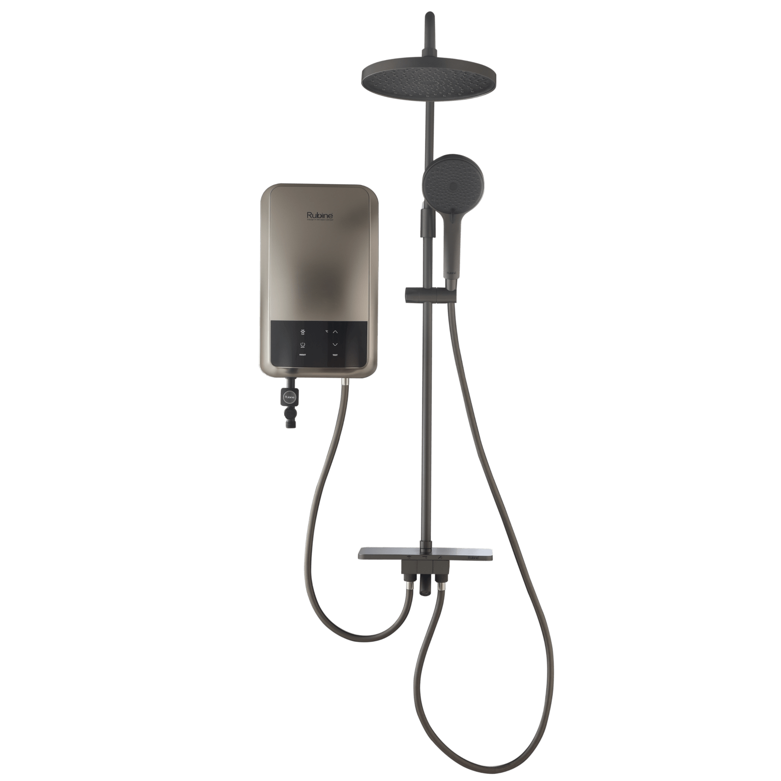 ET-123 Instant Water Heater with Rainshower Shower Set | ET-123-MS, ET-123-MB, ET-123-GM