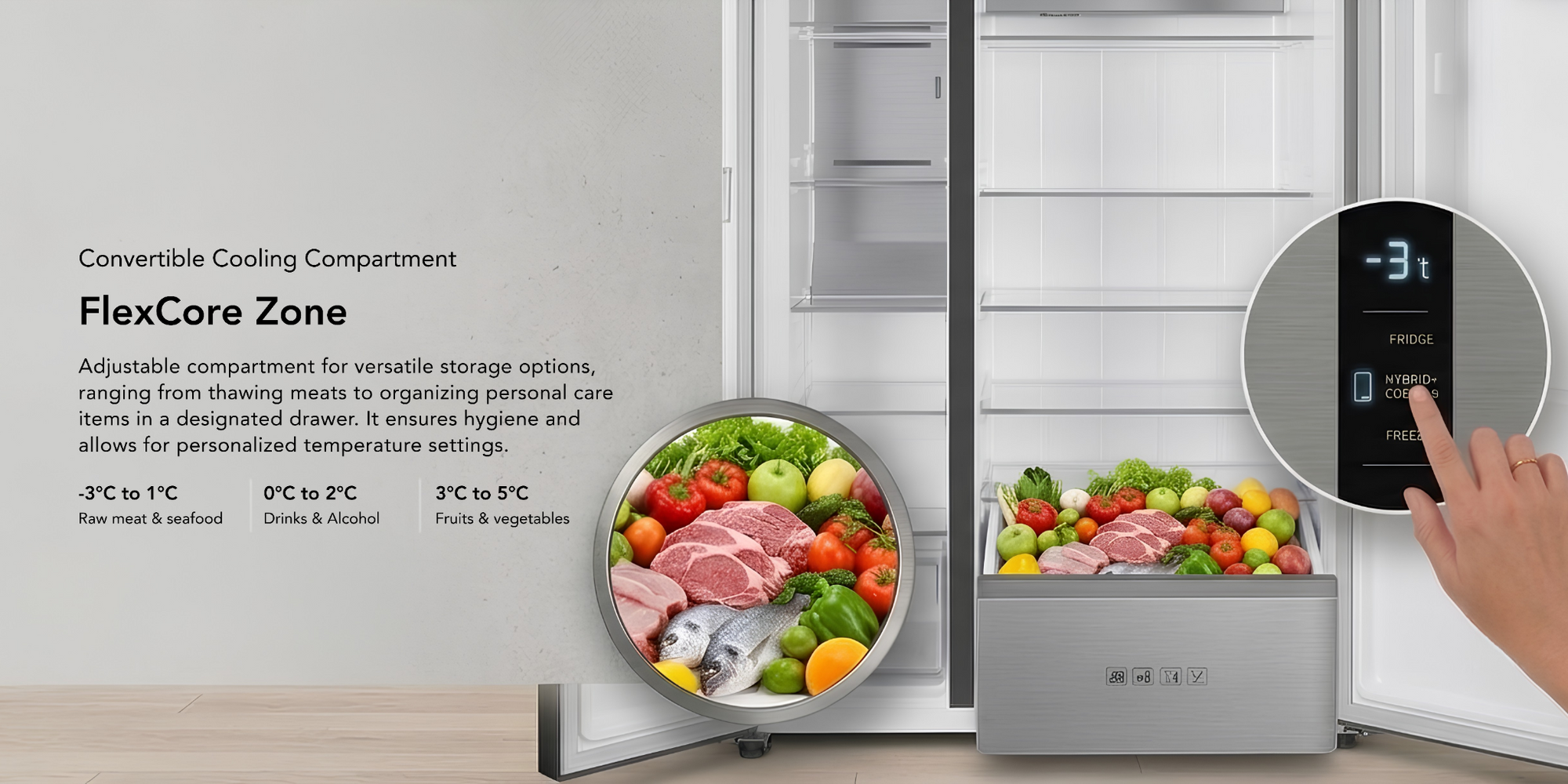 [NEW LAUNCH] EF Side By Side Refrigerator 602L EFF 600SBSG HM