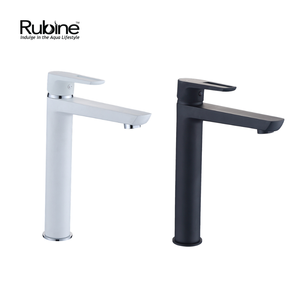 Tall Basin Mixer White/Matte Black | STYLO 9121 LX WH/BK