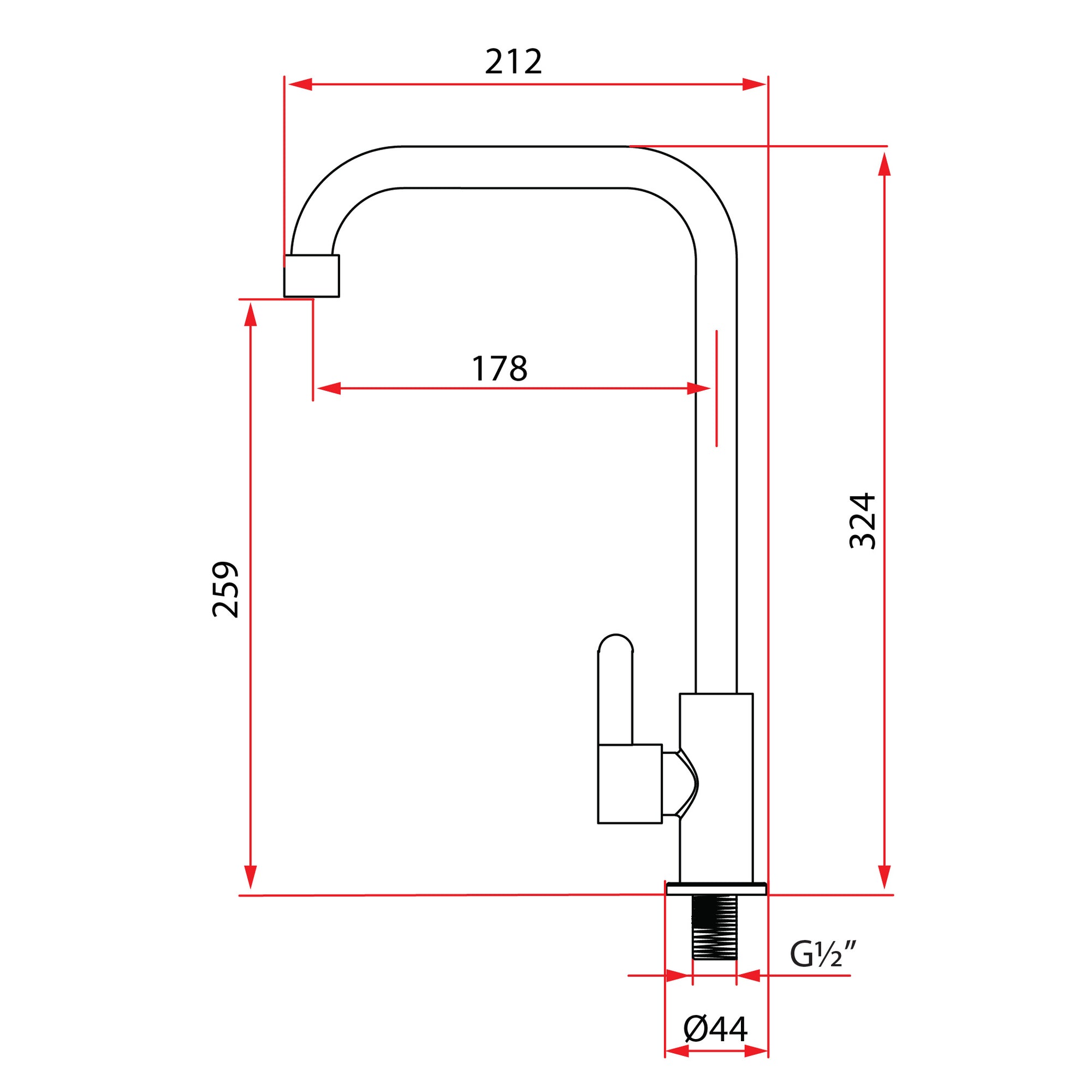 Sink Tap | ALTA K91344 SS/GM