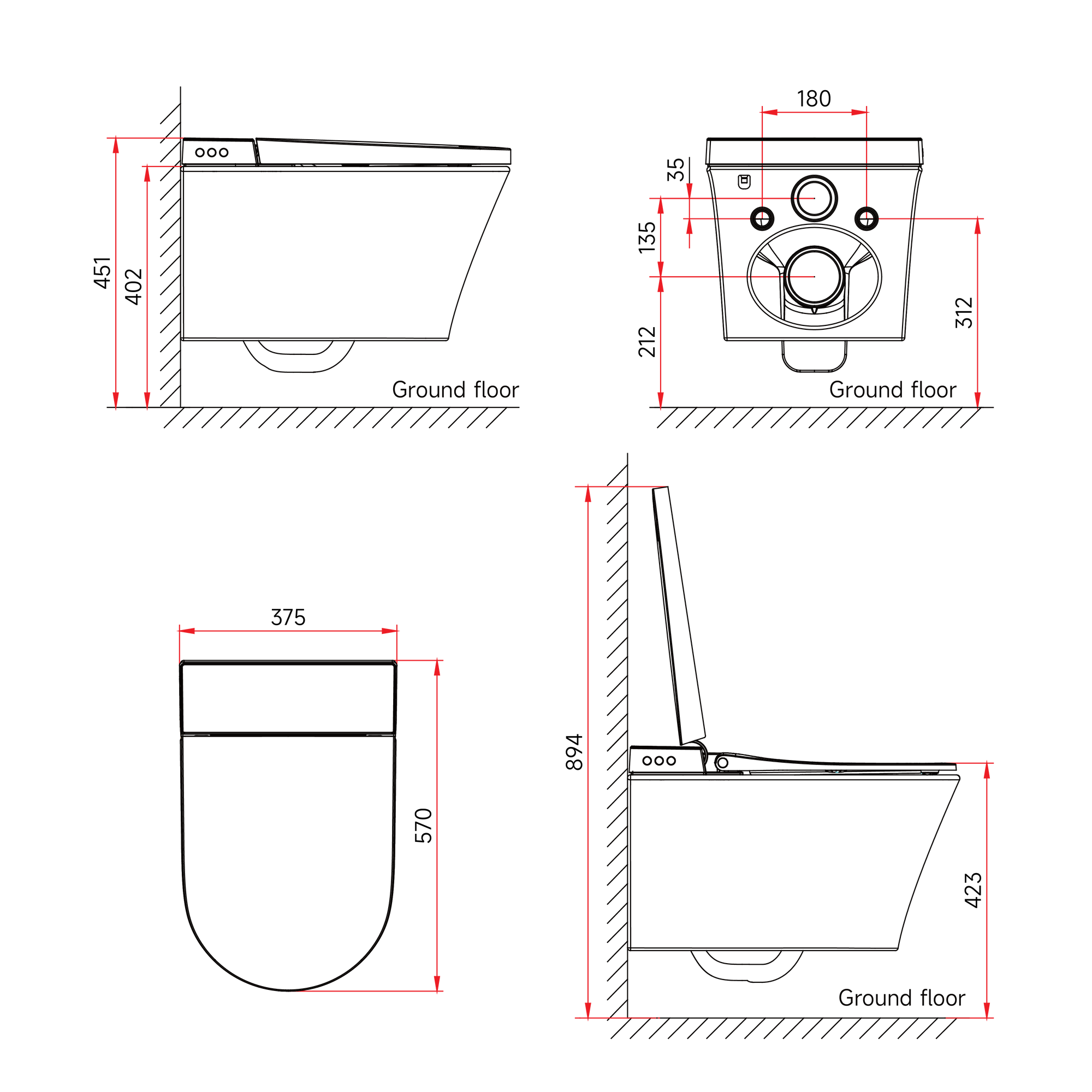 ANTONIO Smart Toilet P07