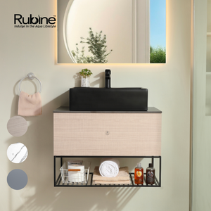 70cm Pull-To-Open Vanity Cabinet + Countertop Basin | RBF-1974-TO/VW/GM