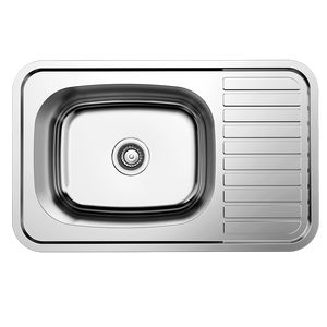 1 Bowl + Drainer Inset Stainless Steel Kitchen Sink | BMX 611