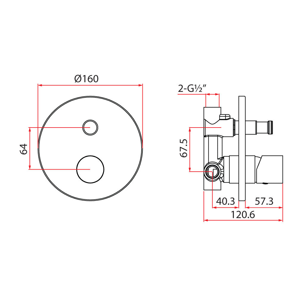 Concealed Bath Mixer | BO 3169.CH