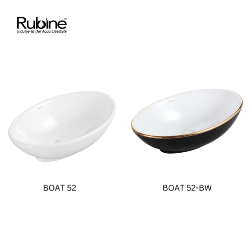 BOAT Countertop Ceramic Basin | BOAT 52 and BOAT 52 BW