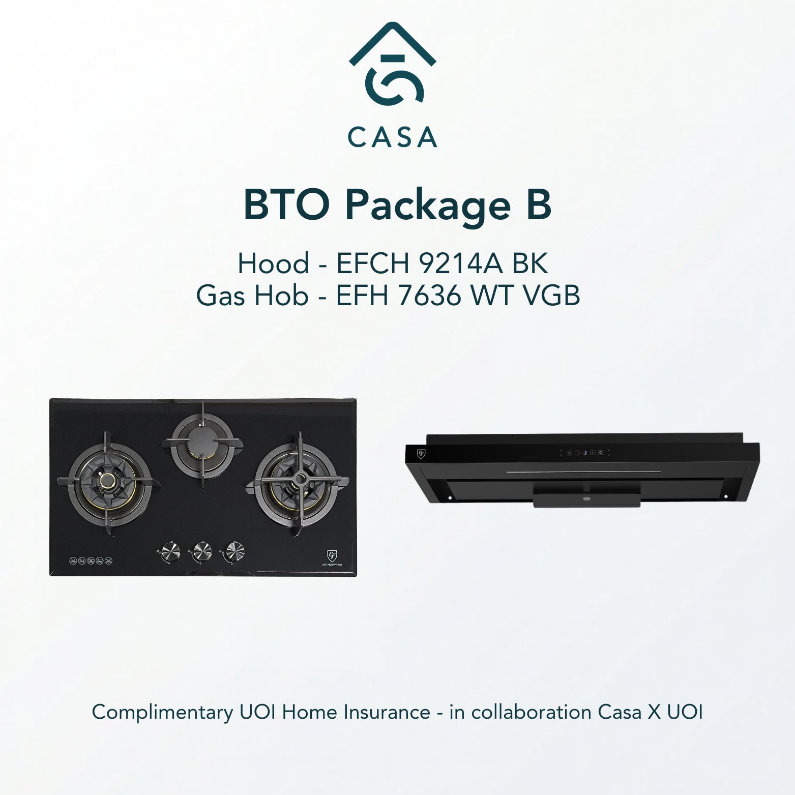 Casa x UOI BTO Package B (EFH 7636 WT VGB +EFCH 9214A BK)