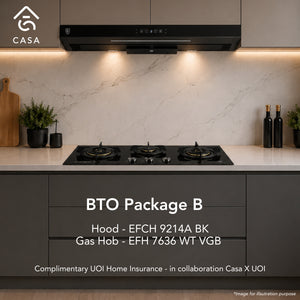 Casa x UOI BTO Package B (EFH 7636 WT VGB +EFCH 9214A BK)