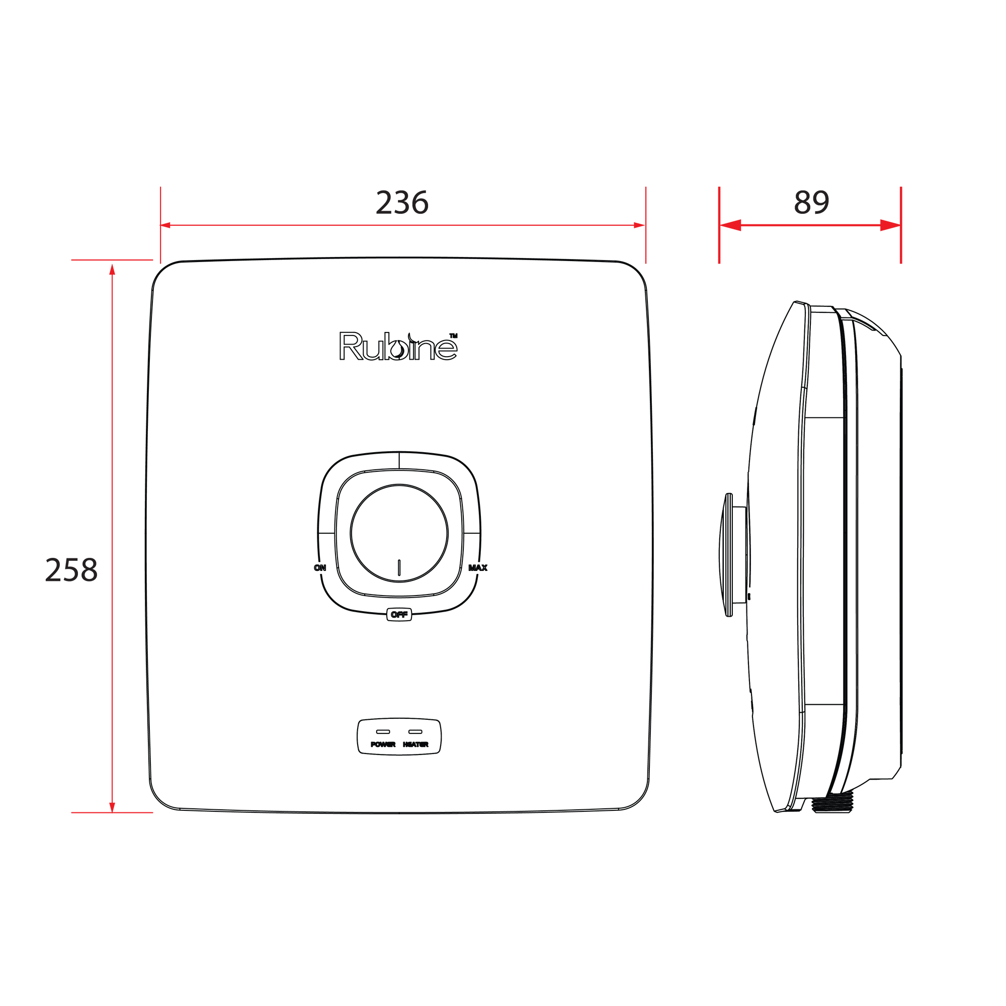 Instant Water Heater with Shower Set | CHOCO