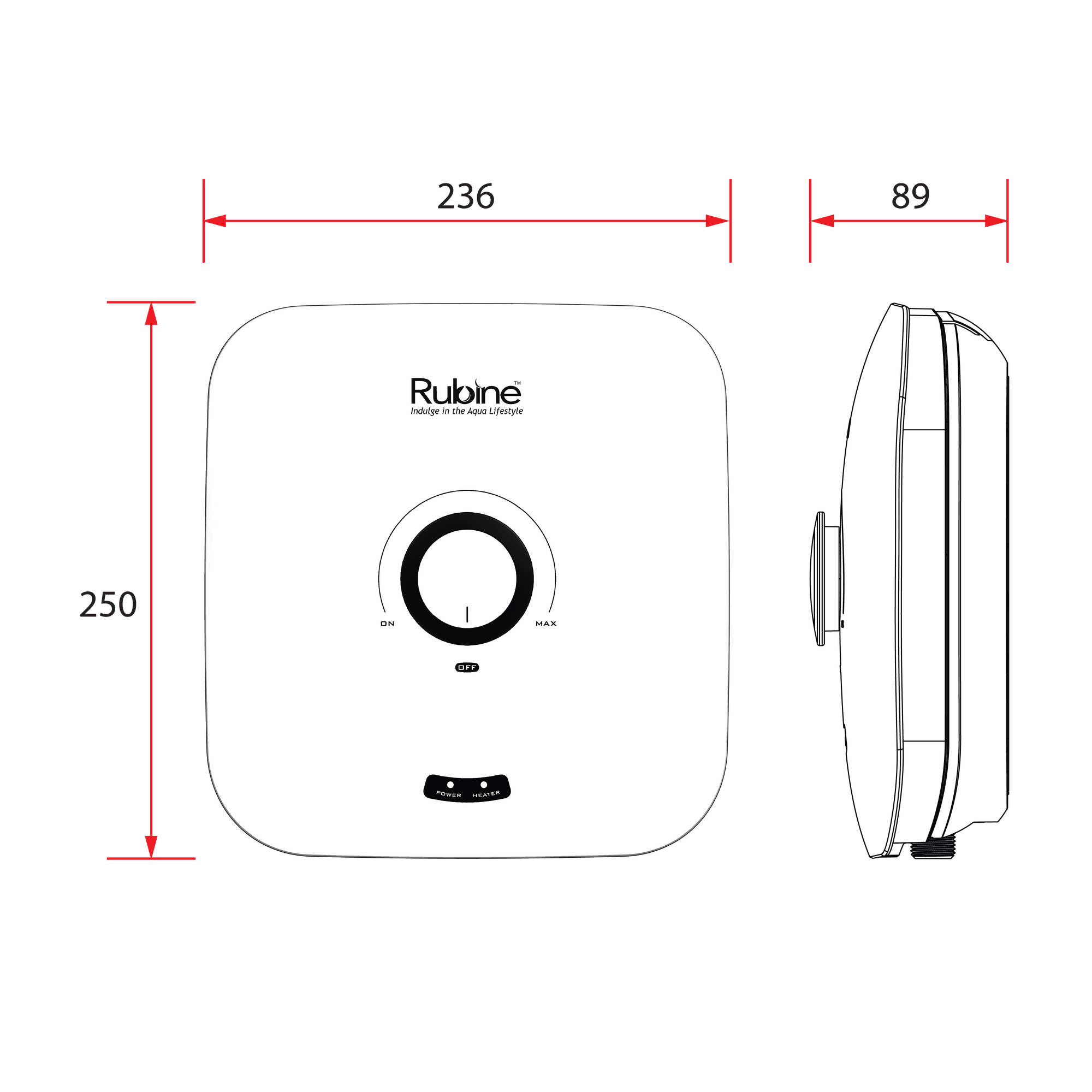 Instant Water Heater with Shower Set | CHOCO