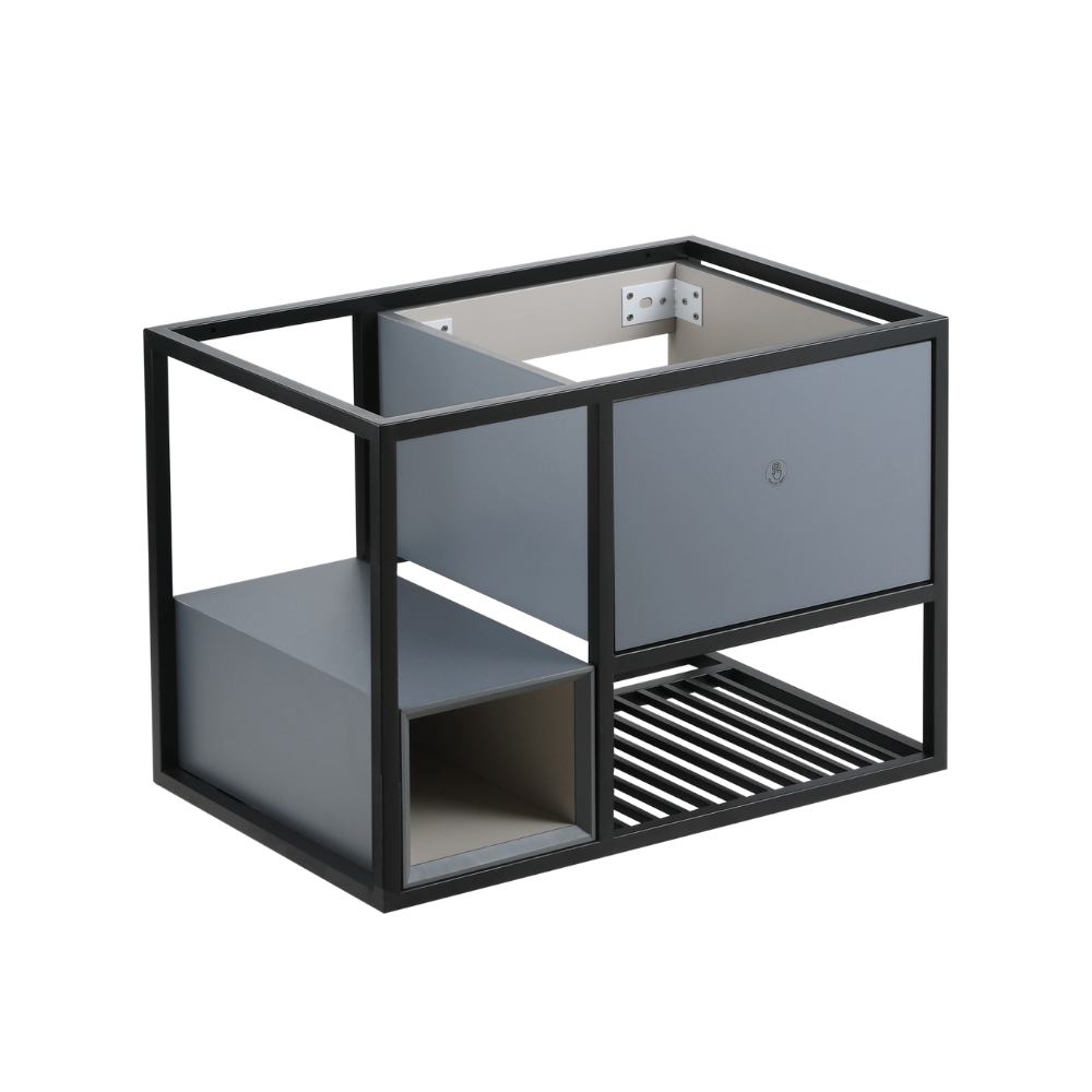 70cm Press-To-Open Vanity Cabinet + Countertop Basin | RBF-2074-VW/GM/TO