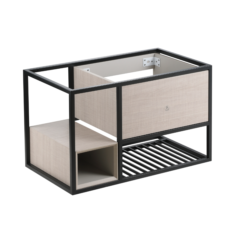 70cm Press-To-Open Vanity Cabinet + Countertop Basin | RBF-2074-VW/GM/TO