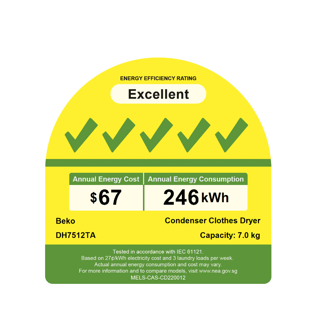 7kg Heat Pump Dryer | DH7512TA