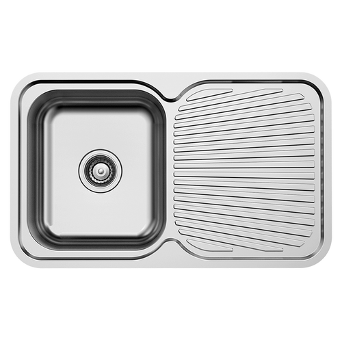 1 Bowl + Drainer Inset Stainless Steel Kitchen Sink | DUX 611