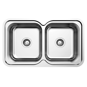 2 Bowls Inset Stainless Steel Kitchen Sink | 62DUX 0