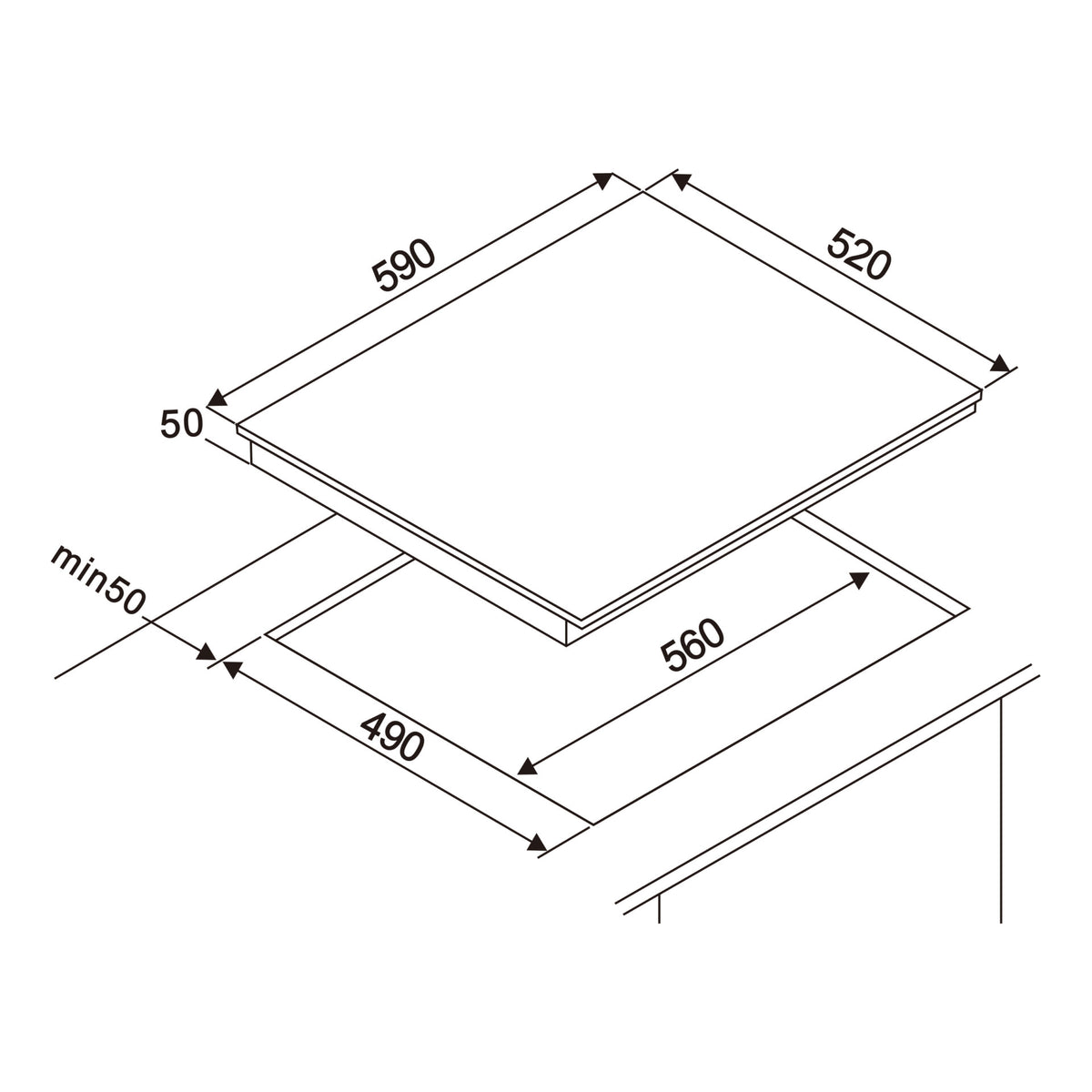 60CM Ceramic Hob – HB AV 361 A