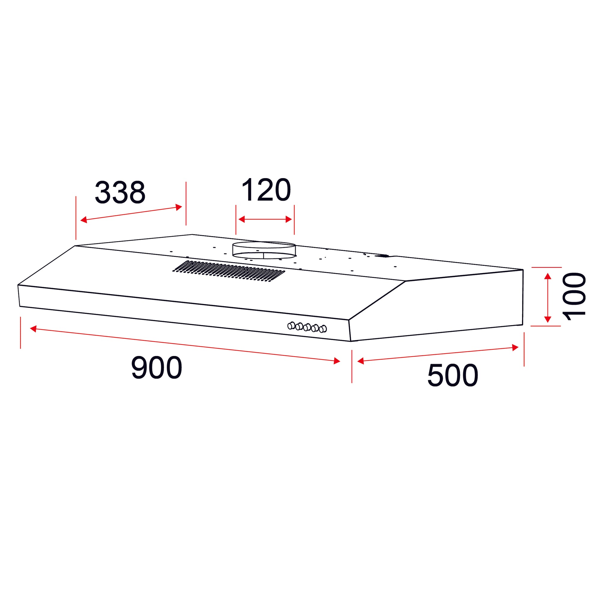 Conventional Hood 90cm | EFCH 9103T SS