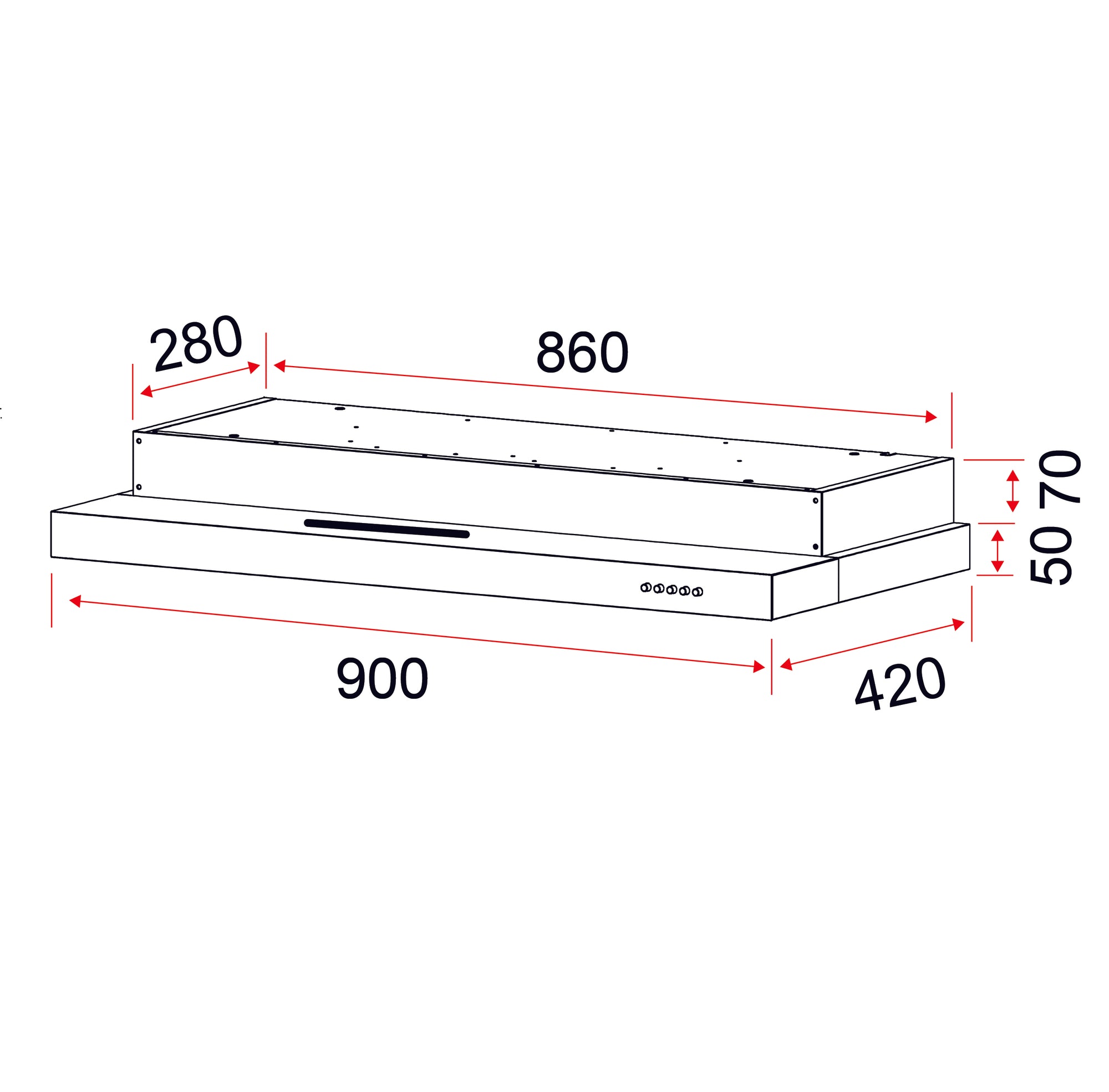 Conventional Hood 90cm | EFCH 9201T SS