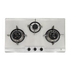 76cm 3 Brass Burners, Stainless Steel Gas Hob | EFH 3767 WT VSB