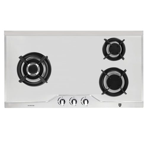 86cm 3 Burners Stainless Steel Gas Hob | EFH 3970 TN VSB