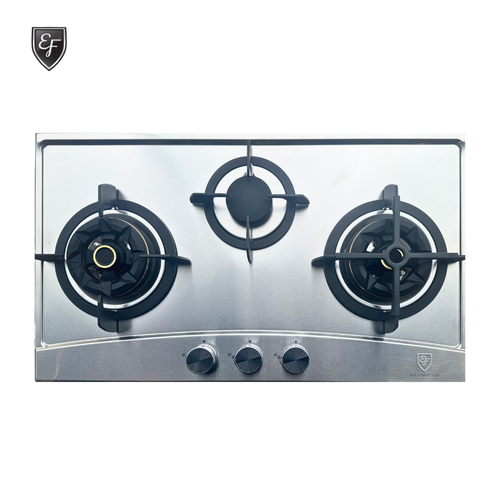 86cm 3 Burners Stainless Steel Gas Hob | EFH 3977 WT VSB