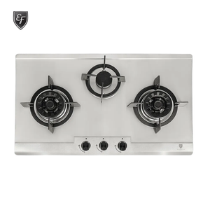 76cm 3 Brass Burners, Stainless Steel Gas Hob | EFH 3767 WT VSB