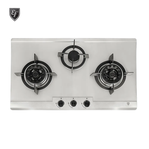 76cm 3 Brass Burners, Stainless Steel Gas Hob | EFH 3767 WT VSB