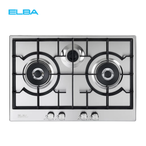 75cm 3 Burners Stainless Steel Gas Hob | ELIO 75-300D1