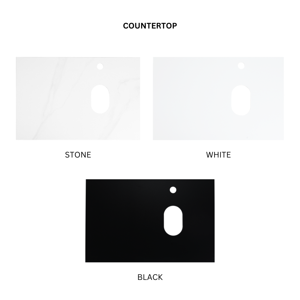 70cm Press-To-Open Vanity Cabinet + Countertop Basin | RBF-2074-VW/GM/TO