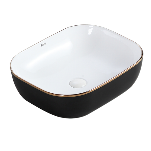 Countertop Rectangular Ceramic Basin | EVEA 50-BW