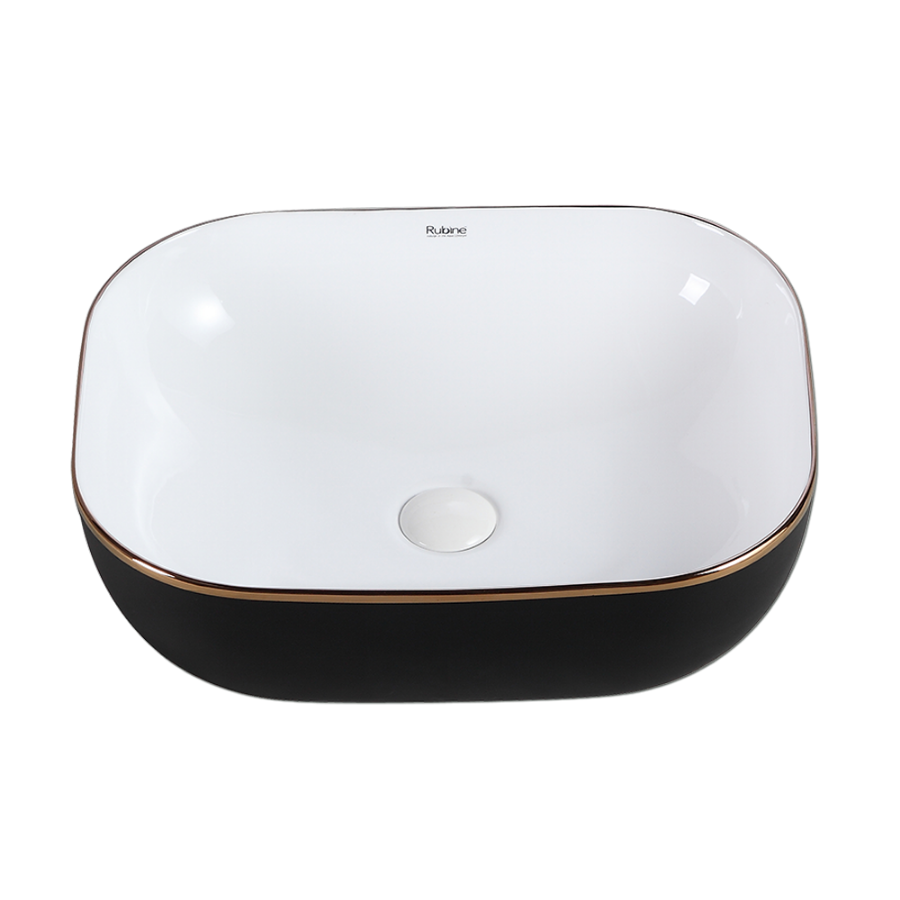 Countertop Rectangular Ceramic Basin | EVEA 50-BW