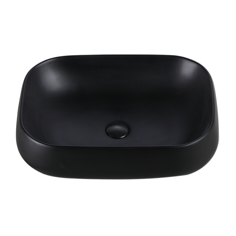 Countertop Rectangular Ceramic Basin | EVEA 56-BK