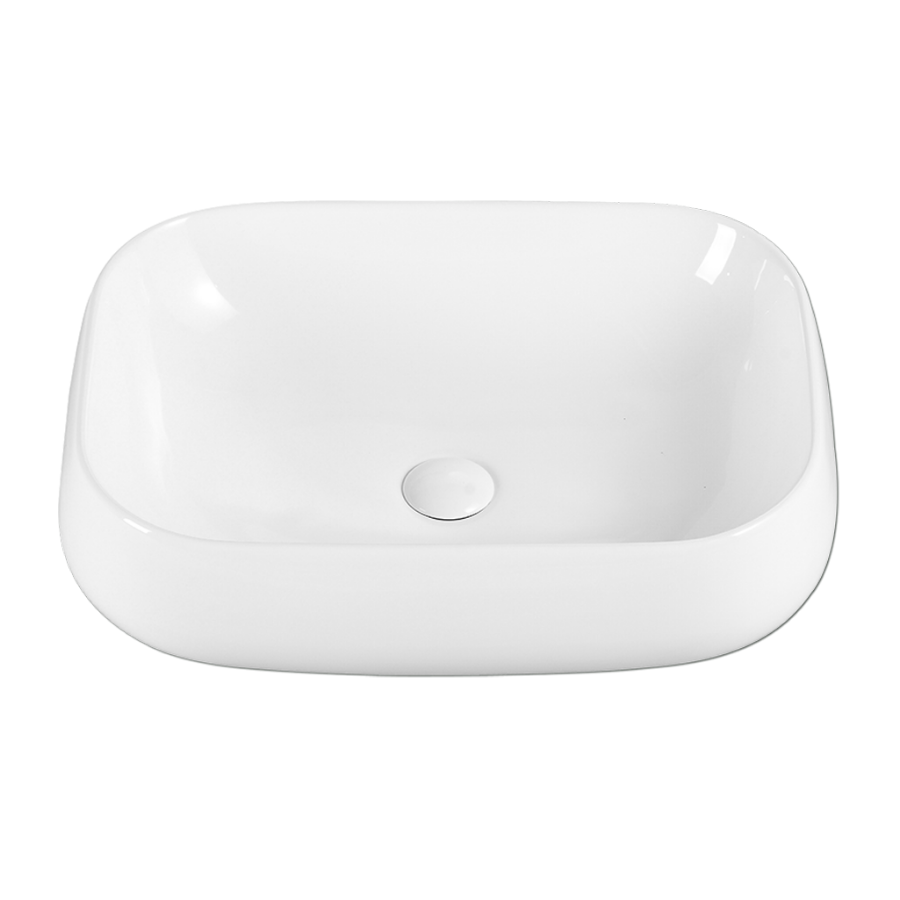 Countertop Rectangular Ceramic Basin | EVEA 56