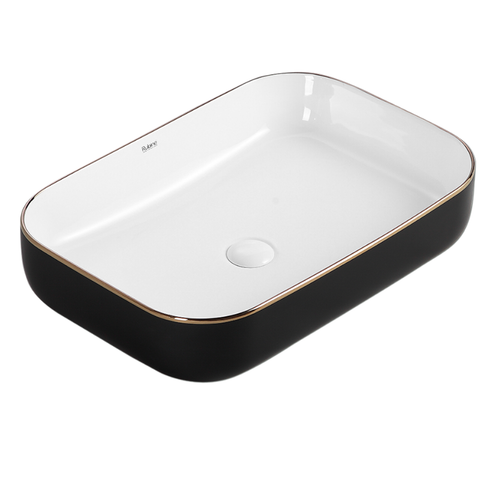 Countertop Rectangular Ceramic Basin | EVEA 60-BW