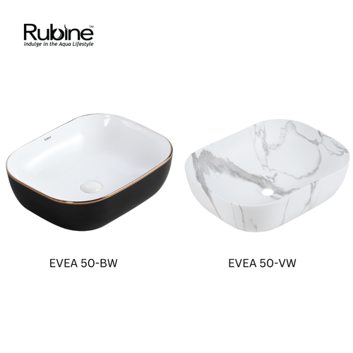 EVEA Countertop Ceramic Basin | EVEA 50 BW and EVEA 50VW