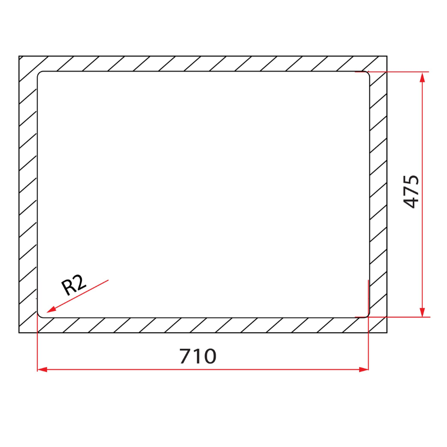 1 Bowl Inset Stainless Steel Kitchen Sink | FEX 810-73K