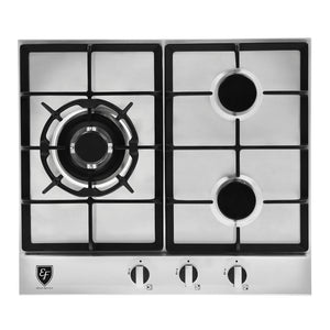 58cm 3 Burners Stainless Steel Gas Hob | HB-AG 360VS-A