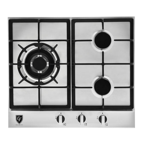 58cm 3 Burners Stainless Steel Gas Hob | HB-AG 360VS-A