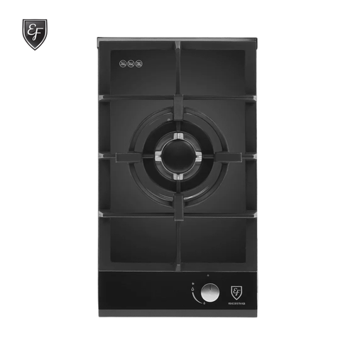 30cm 1 Burner Black Glass Gas Hob | HB AG 3010 TN VGB
