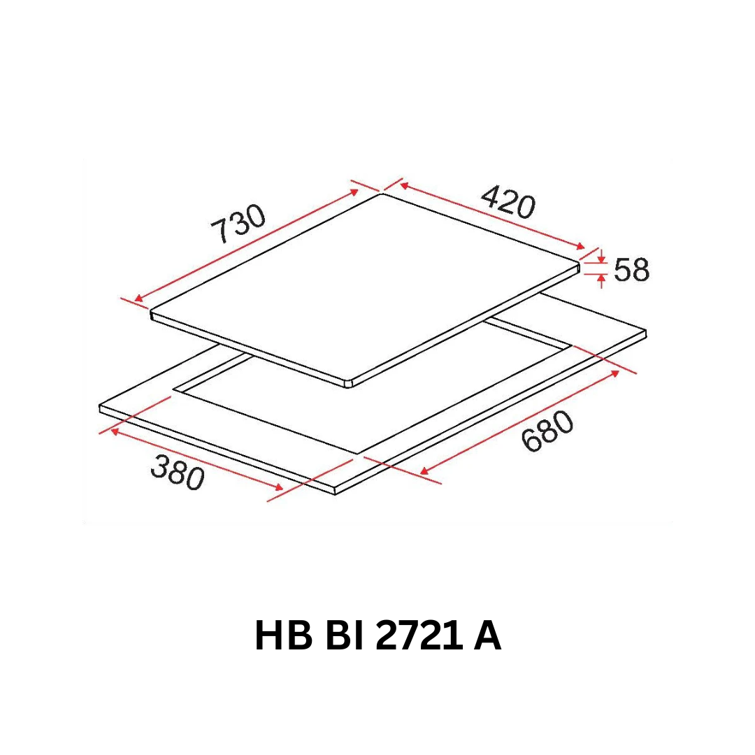 [Bundle B] 90cm Chimney Hood + 70cm Induction Hob | CK VISTA + HB BI 2721 A